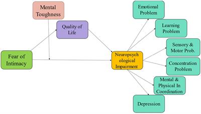 How fear of intimacy affects infertile men’s neuropsychological functioning through mental toughness